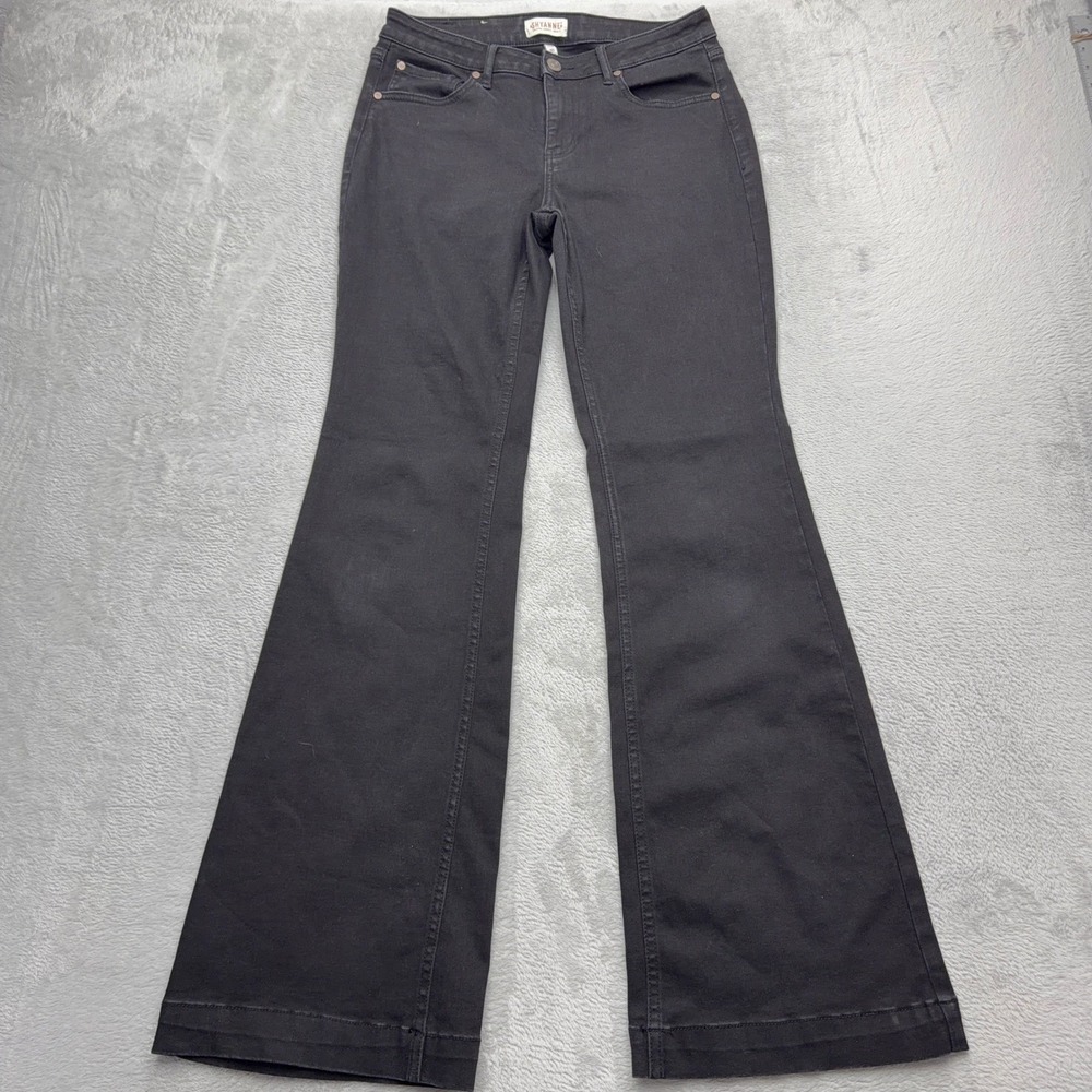 Shyanne Jeans Womens 30 Black Flare Leg Western Country Denim Pants